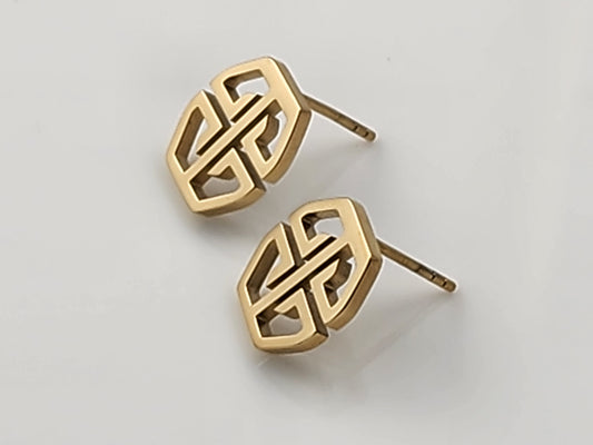 Beinire La Reina Stud Earrings - Gold