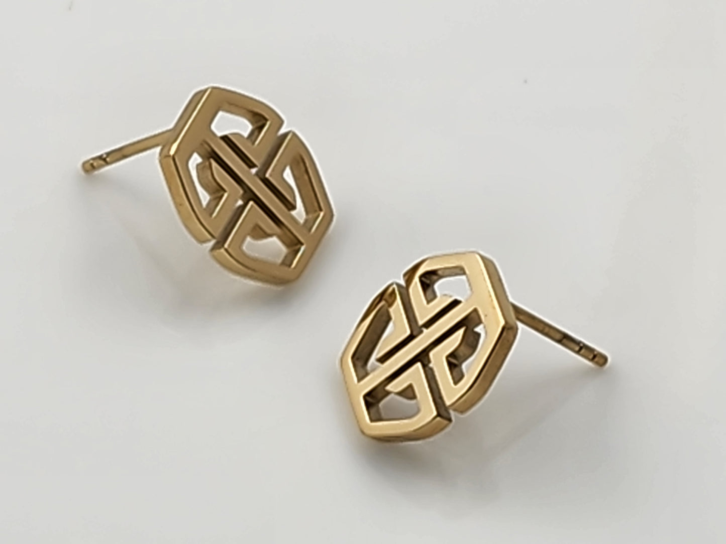 Beinire La Reina Stud Earrings - Gold