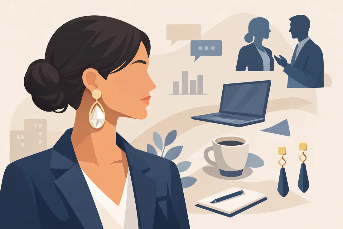 Statement Earrings for Professionals at Work
