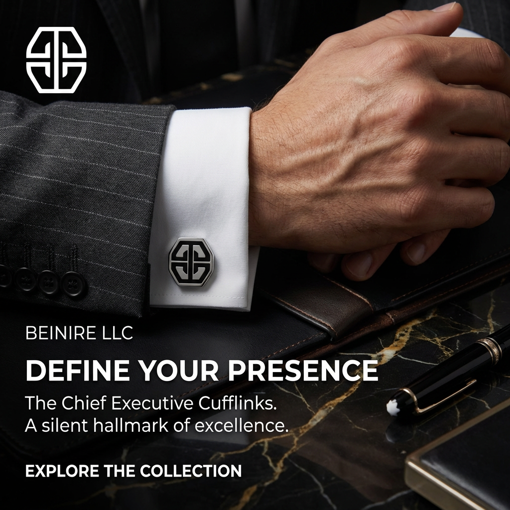 B3: Chief Executive Cufflinks - Silver