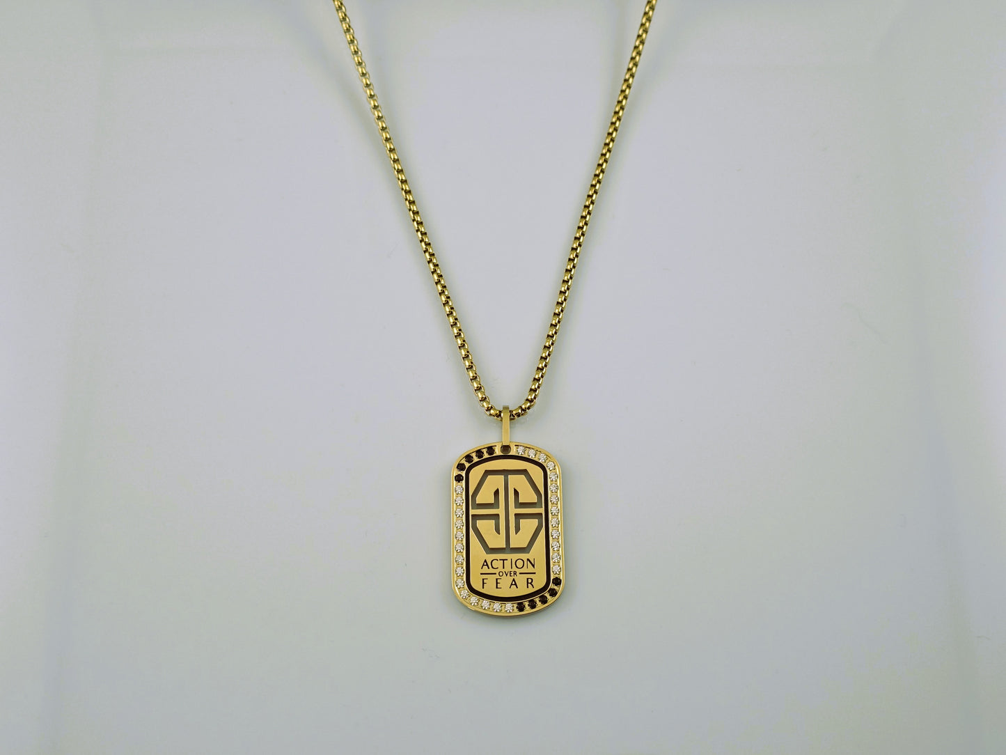 B1: Vision Tag Necklace - Gold