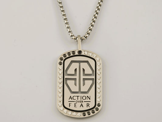B1: Vision Tag Necklace - Silver
