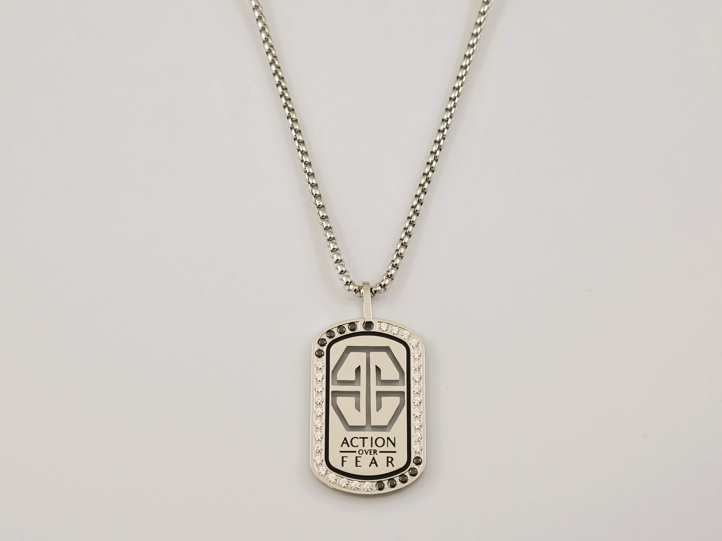 B1: Vision Tag Necklace - Silver