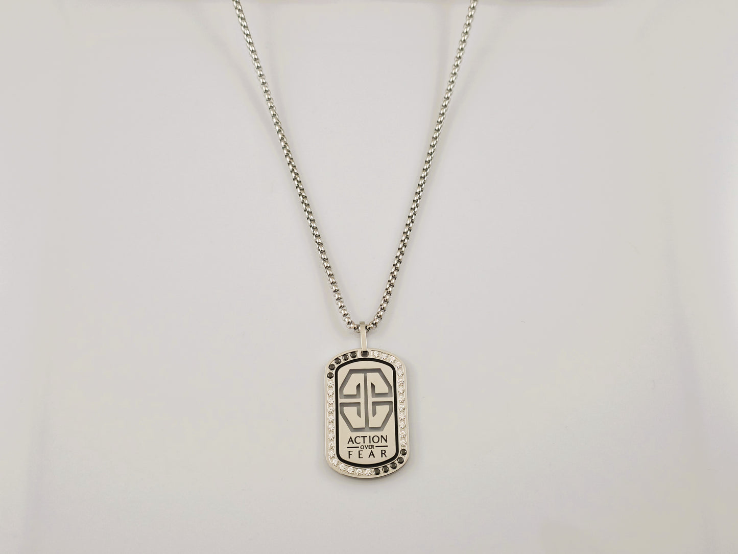 B1: Vision Tag Necklace - Silver