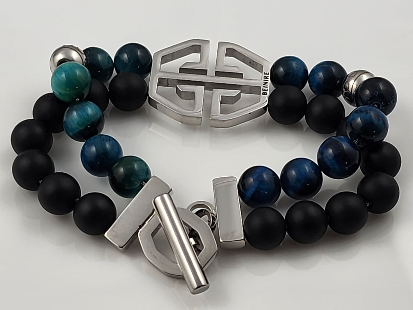 Beinire Tenacity Bracelet - Blue Tiger Eye & Silver