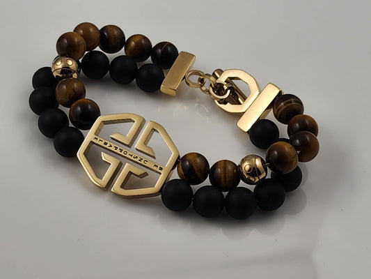 Beinire Tenacity Bracelet - Brown Tiger Eye & Gold